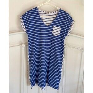 Vineyard vines periwinkle stripe cotton dress XS runs big